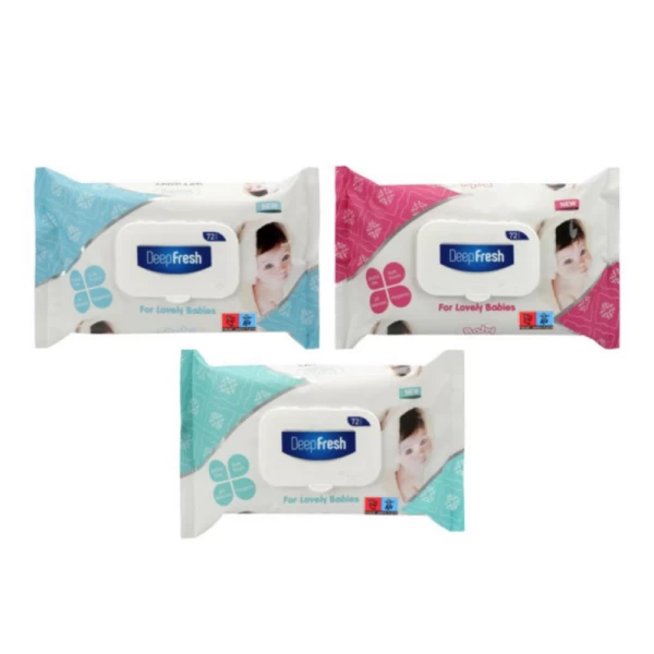 DeepFresh Servetele umede cu capac 72 buc Lovely Baby - image 2