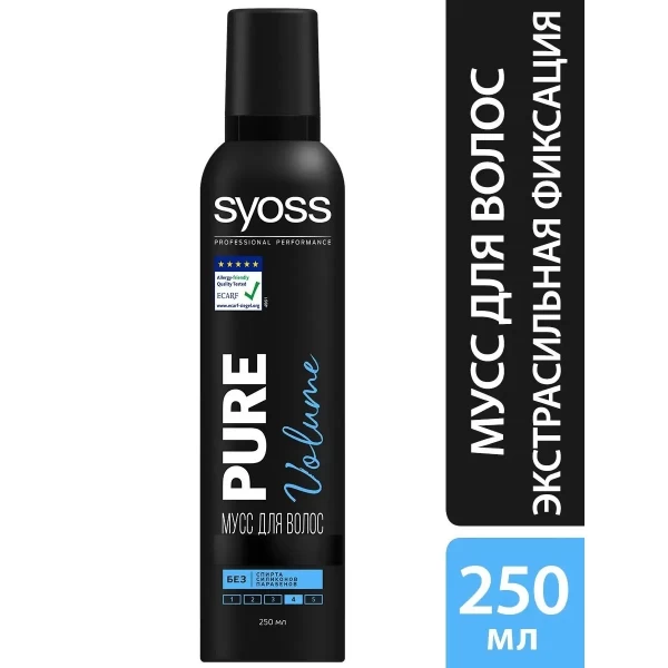 Syoss пенка для волос Pure Volume 250 мл - image 2