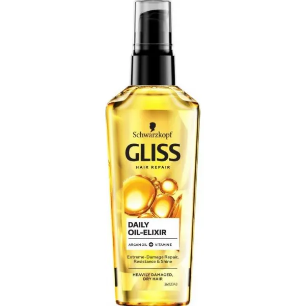 Gliss Daily Oil Elixir Масло для волос для сухих и очень поврежденных волос 75 мл - image 1