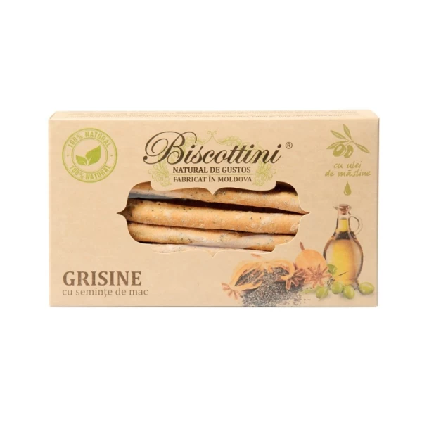 Grisine cu seminte de mac 200 gr - image 1