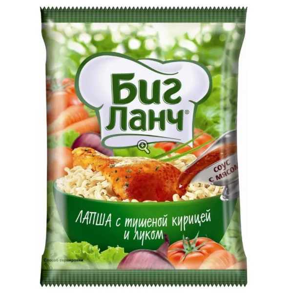 Лапша Биг Ланч Курица и лук 75 г - image 1