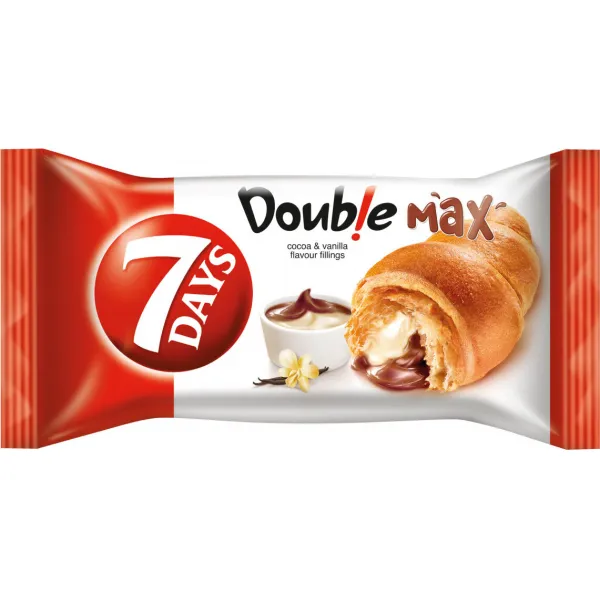 Croissant 7 Days 80 g double Cocoa & Vanilla - image 1