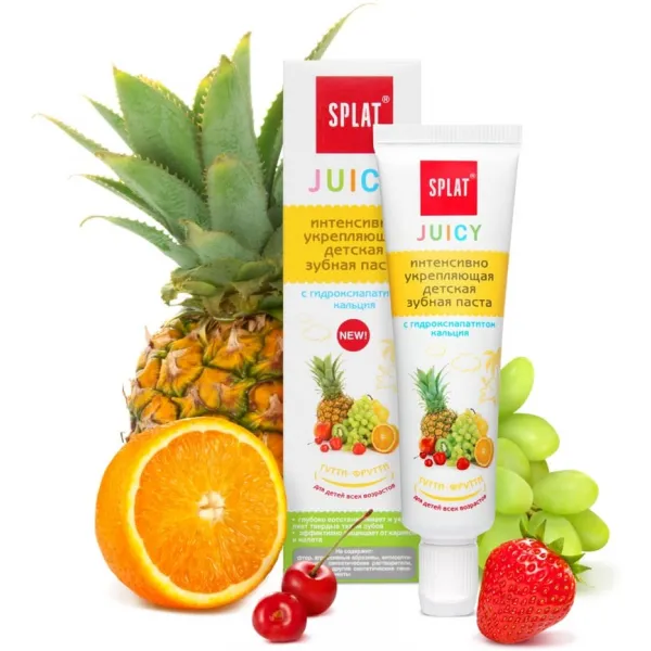 Splat Juicy Pasta de dinti pentru copii cu gust Tutti-Frutti 35ml - image 2