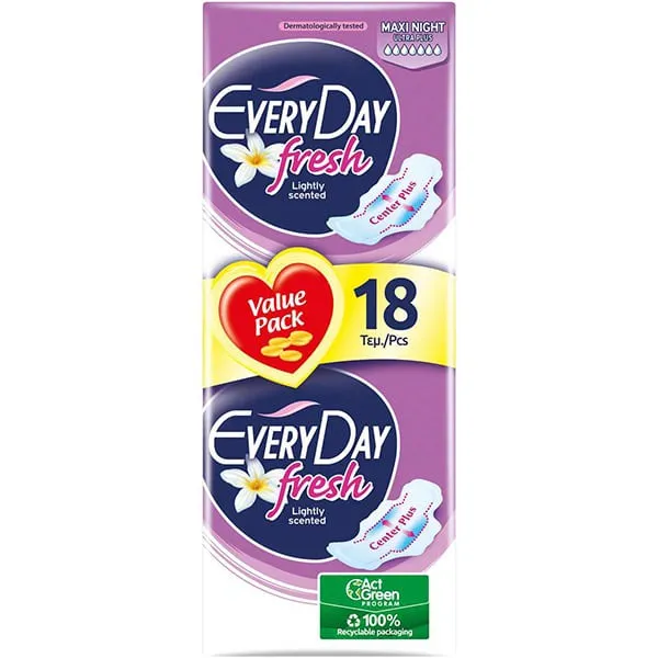 Everyday Absorbante Fresh Maxi Night 18buc - image 1