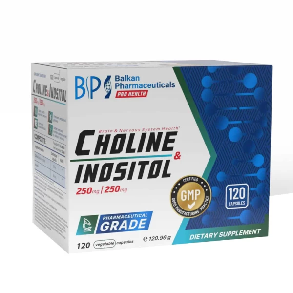 BP Vitamine Choline & Inositol 250mg 120cap - image 1
