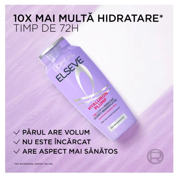 L'Oreal Paris Elseve Hyaluron Plump увлажняющий шампунь для обезвоженных волос, 250 мл - image 4