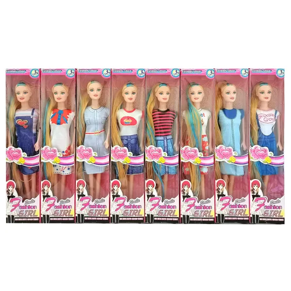 Кукла с длинными волосами, 28 см, 1шт,  в ассортименте - image 1