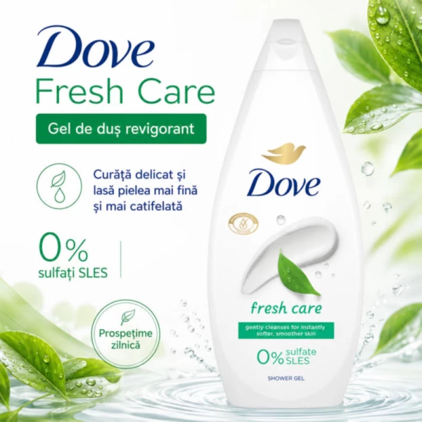 Dove Гель для душа Essential Care Fresh Care 720 мл - image 2