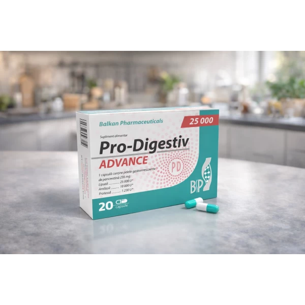 BP Pro Digestiv 25000, 625 mg, 20 Caps. pancreatina - image 2
