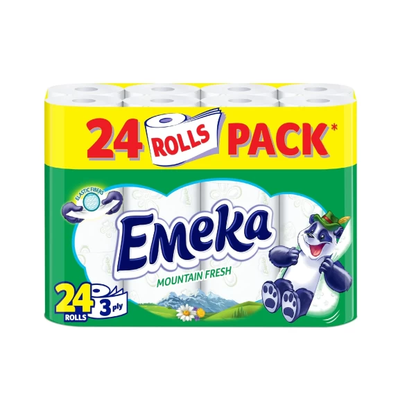 Emeka Hartie igienica, 3 straturi, 24 role Mountain Fresh - image 1