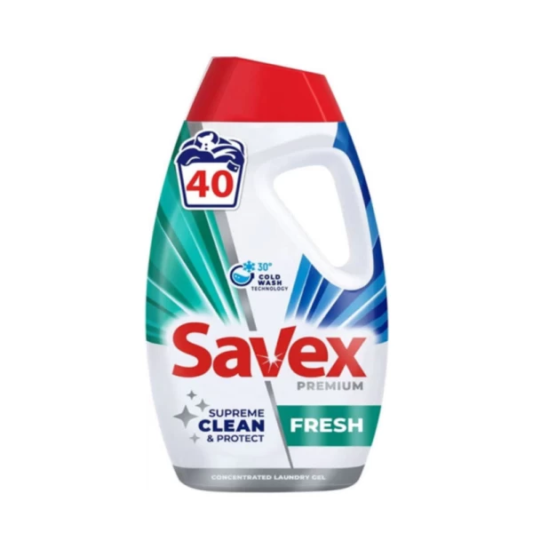 Жидкий порошок со свежим ароматом Savex Premium Fresh 1,8 л - image 1