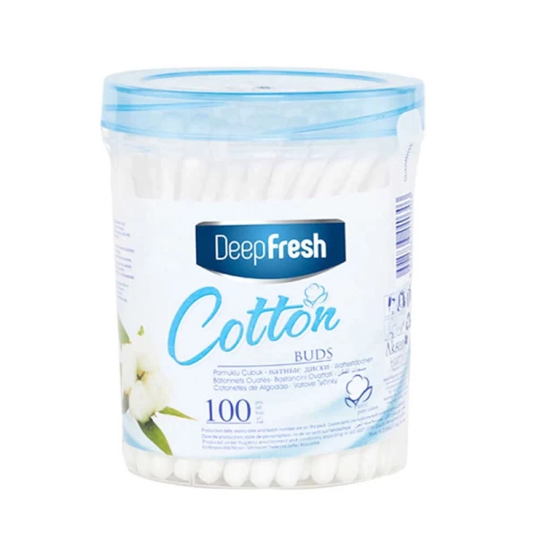 DeepFresh Betisoare cu vata cilindru 100 buc - image 1