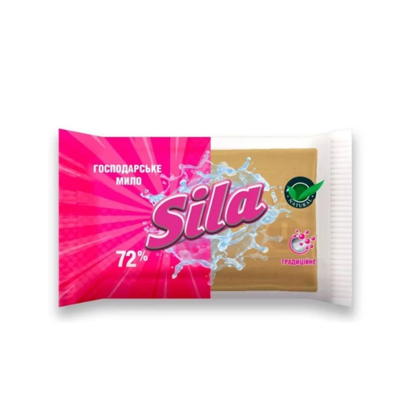 Хозяйственное мыло Sila 72% Коричневое 200 г - image 1