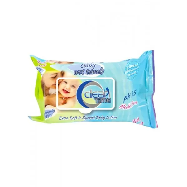 CleanTime Влажные салфетки Baby 72 шт с крышкой - image 1