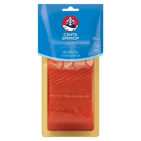 Санта Бремор Форель слабосолена филе-кусок 300г - image 1