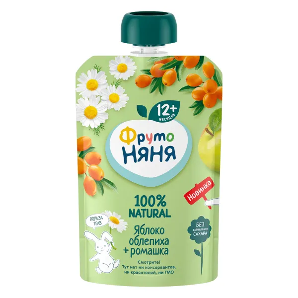 FrutoNanny Piure de mere, catina si musetel 90g - image 1