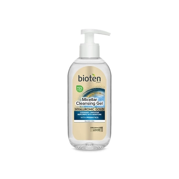 Bioten Gel micelar pentru curatare Hyaluronic Gold 200 ml - image 1