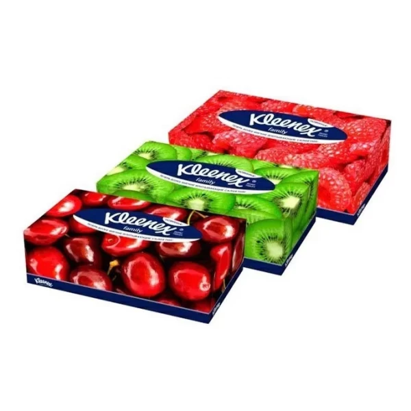 Kleenex Family Салфетки косметические двухслойные в коробке 150 шт - image 4