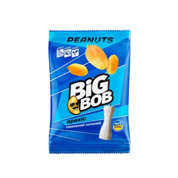 Арахис жареный соленый Big Bob 60г - image 1