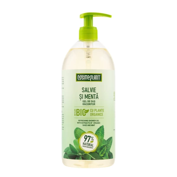 Cosmeplant Gel de dus Racoritor Salvie si Menta 1000 ml - image 1