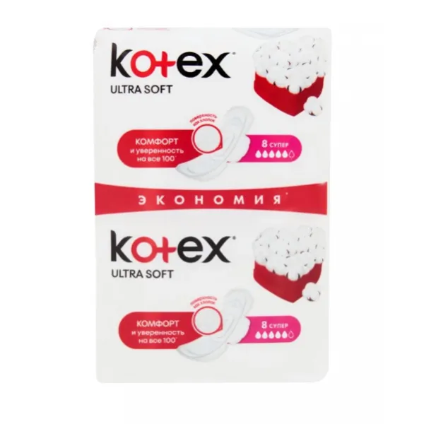 Гигиенические прокладки Кotex Ultra Soft Super Duo 16 шт - image 1