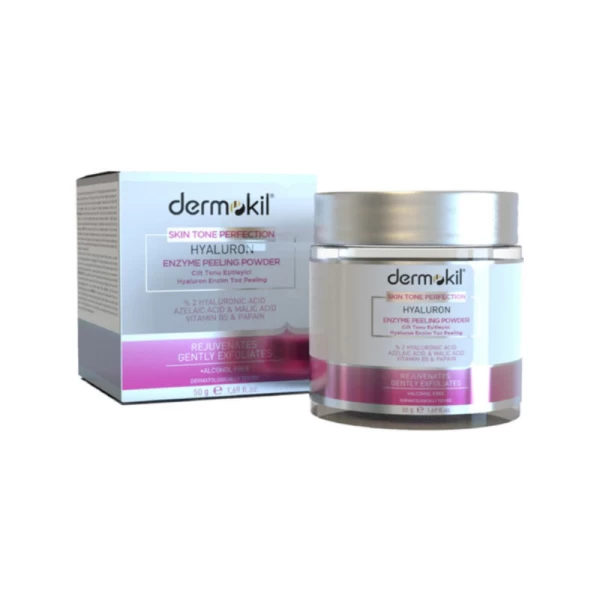 Dermokil Pudra de peeling cu enzime hialuron 50 ml - image 1