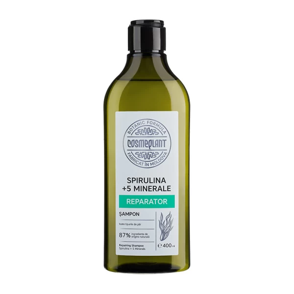 Cosmeplant Sampon Reparator, Spirulina + 5 minerale 400 ml - image 1