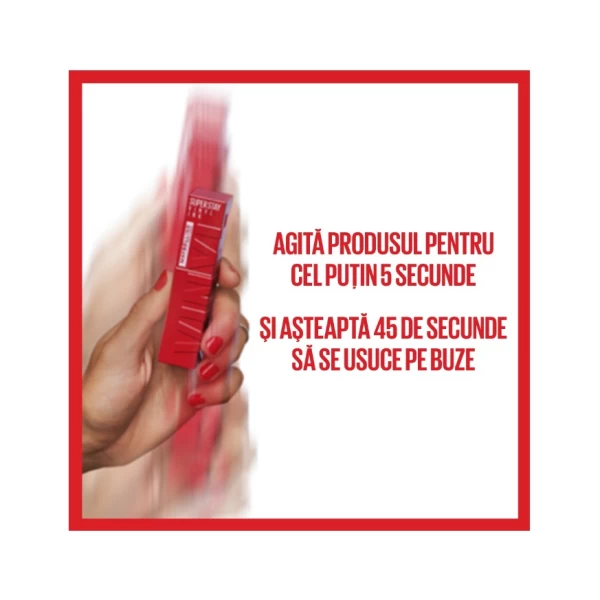 Maybelline Ruj lichid SuperStay Vinyl Ink 10 Lippy 4,2 ml - image 5