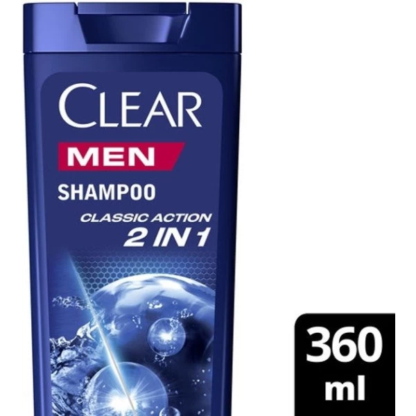 Clear Шампунь против перхоти 360мл Clean Action 2in1 - image 3
