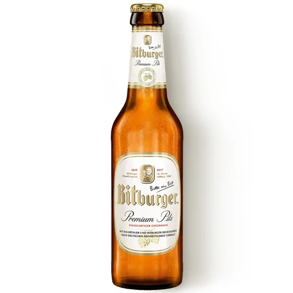 Пиво Bitburger PREMIUM PILS 4,8 % 0,33 L - image 1