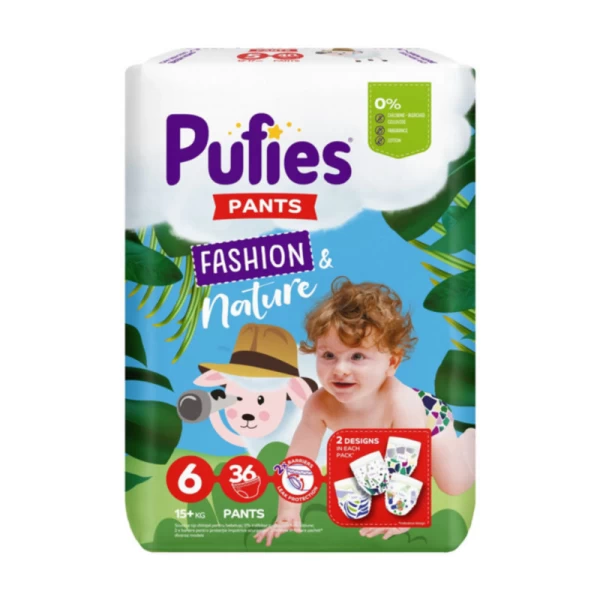 Подгузники-трусики Pufies Fashion & Nature XL №6 15+ кг 36 шт - image 1