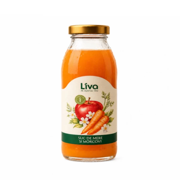 Яблочно-морковный сок Liva 0,3 л - image 1