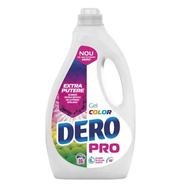 Dero Detergent de rufe lichid PRO Gel Color (36 spalari) 1.8L - image 1