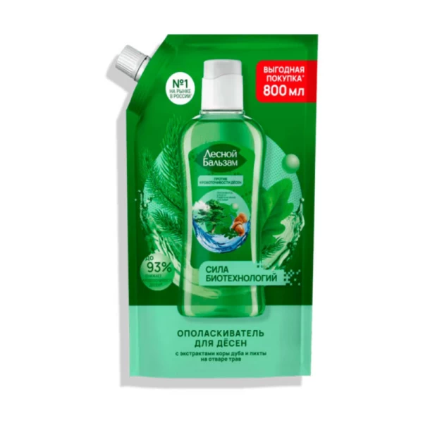 Lesnoi Balisam apa de gura cu scoarta de stejar rezerva 800 ml - image 1