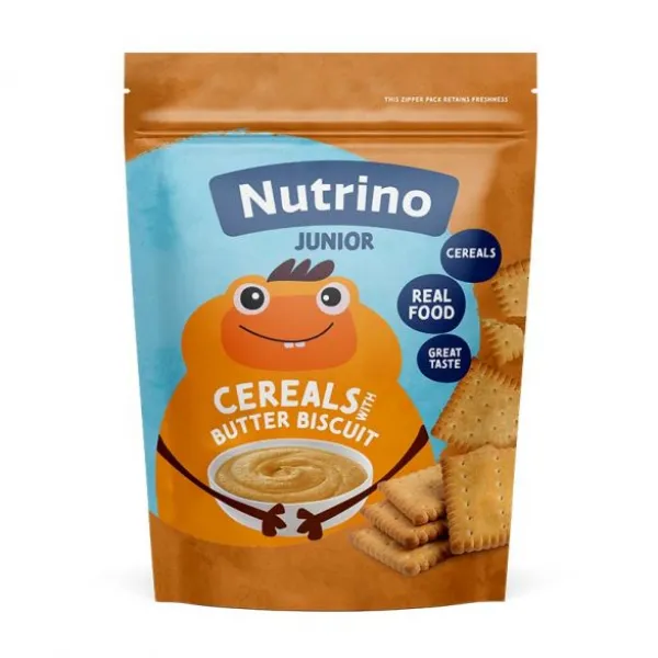 Nutrino Junior Terci Cereale si Biscuti cu unt 200 g - image 1