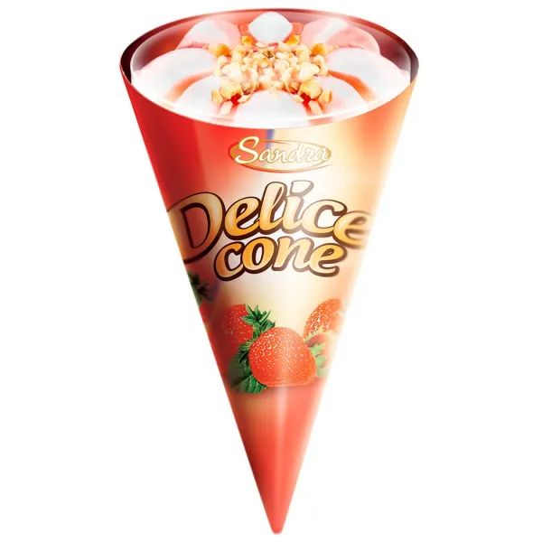 Delice Cone Inghetata Capsuna 105g - image 1