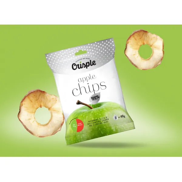 Crisple Яблочные чипсы 40 г зеленые - image 3