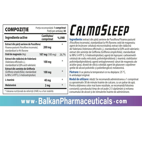 Витамины CalmoSleep 30tab - image 3