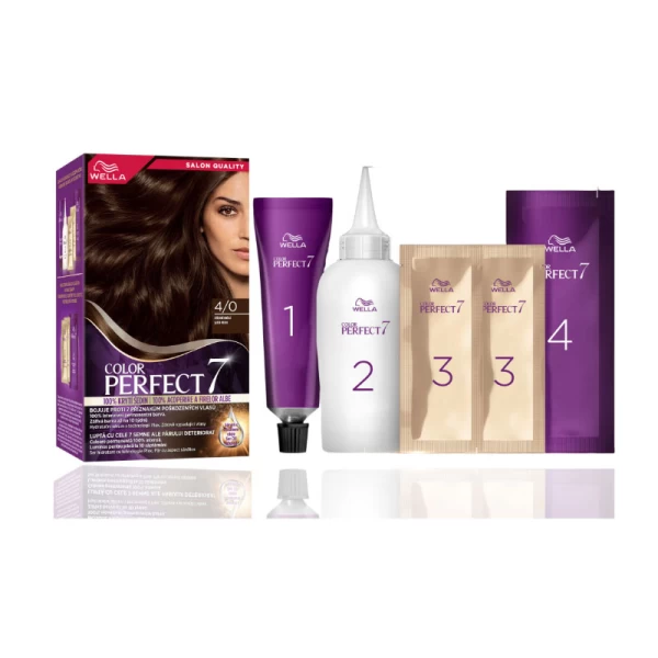 Wella Color Perfect Vopsea Saten Mediu 4/0 - image 2