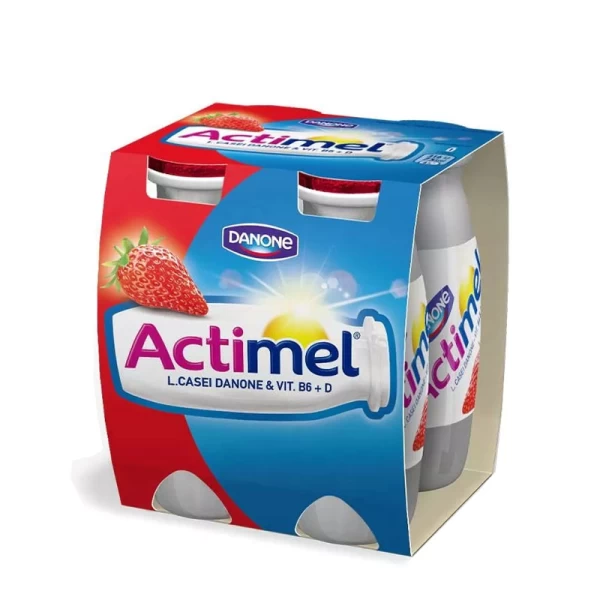 Actimel Клубничный питьевой йогурт 4*100г - image 2