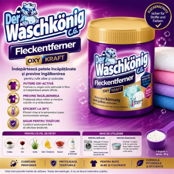 Der Waschkonig Indepartarea petelor color 750gr - image 2