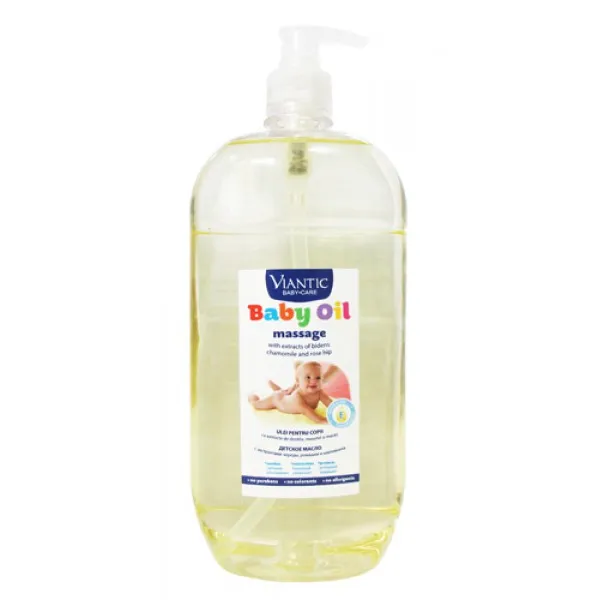 Viantic Ulei pentru copii Baby cu pompa, 1 L - image 1