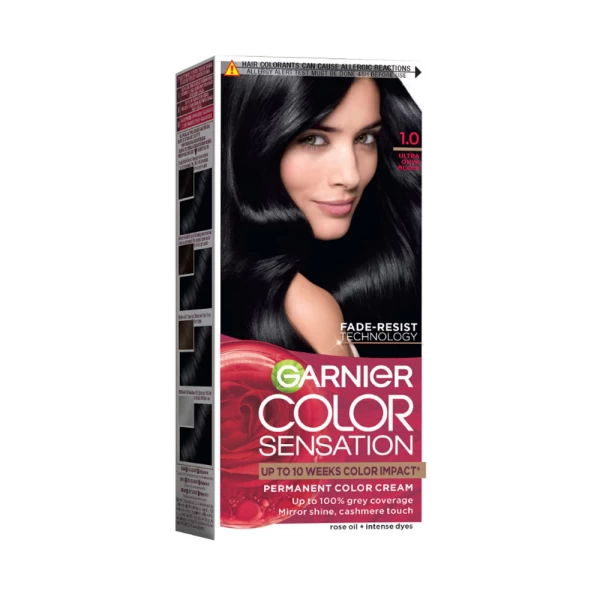 Garnier Color Sensation Vopsea de par 1.0 Negru Onix - image 1