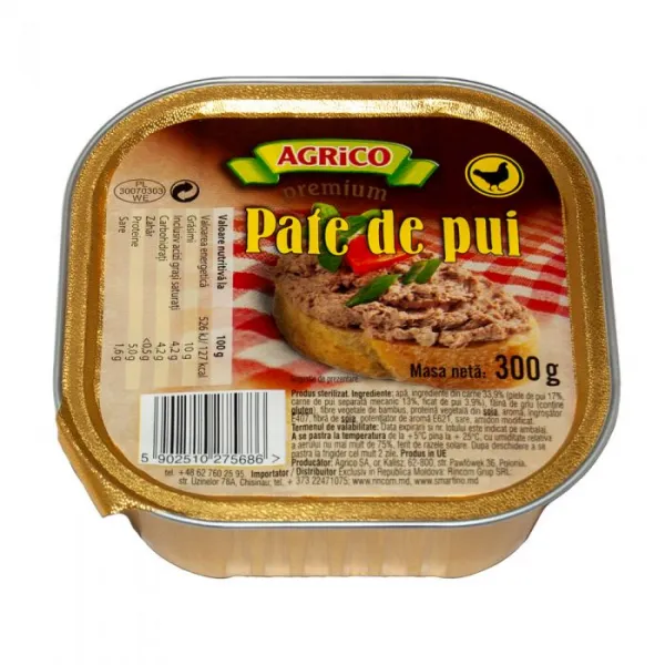 AGRICO Conserva cu continut de carne Clasic 300gr - image 1