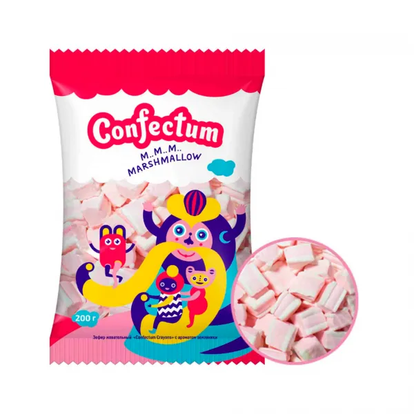 Зефир жевательный с ароматом земляники Confectum 200 гр - image 1