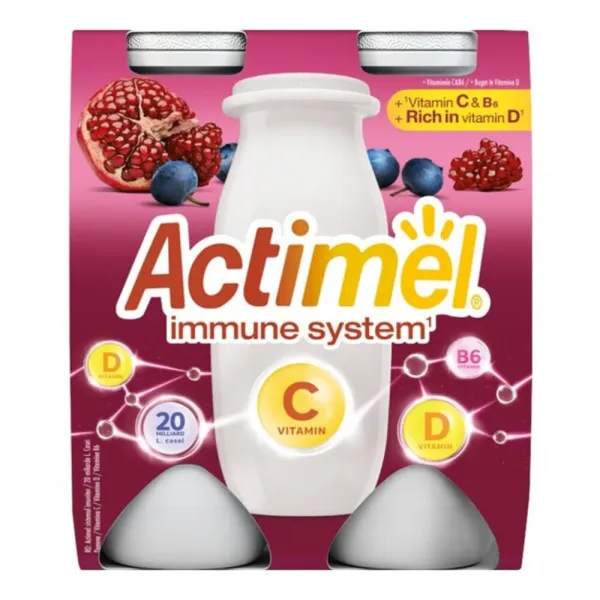 Actimel Iaurt de baut cu afine si suc de rodie 4x100ml - image 1