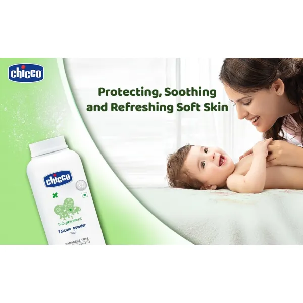 Защитная тальк-пудра Chicco Baby Moments, 150 гр, 0+ мес. - image 2