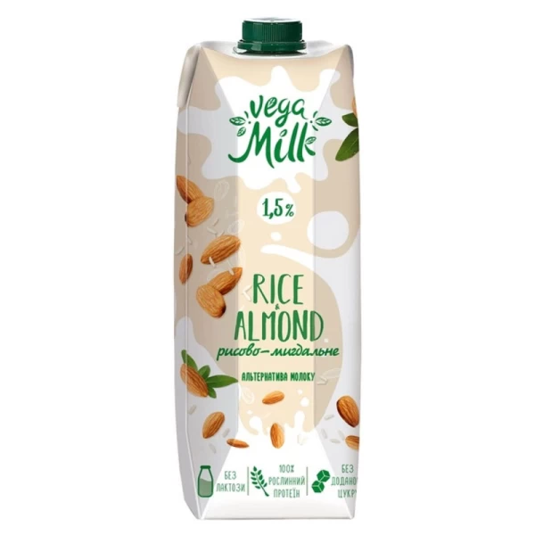 Vega Milk Bautura ultrapasterizata din orez si migdale 950 ml - image 1