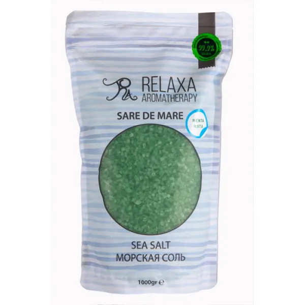Relaxa Соль для ванн с эфирным маслом мяты 1kg - image 1