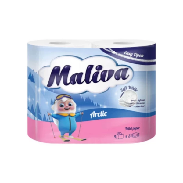 Maliva Hartie igienica 4 role 3 straturi Arctic - image 1